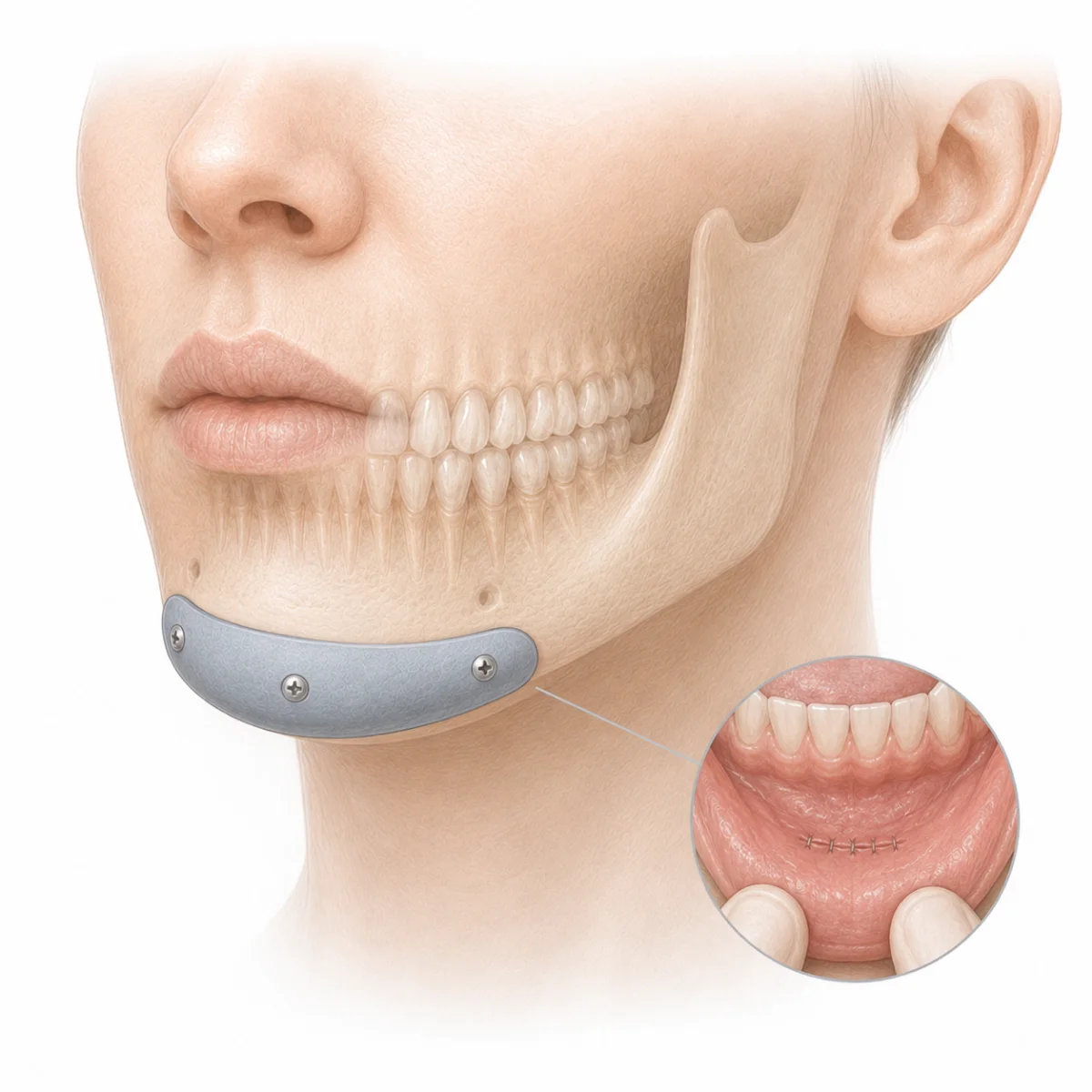 ภาพประกอบทางการแพทย์ — แผลในช่องปาก (Intraoral)
