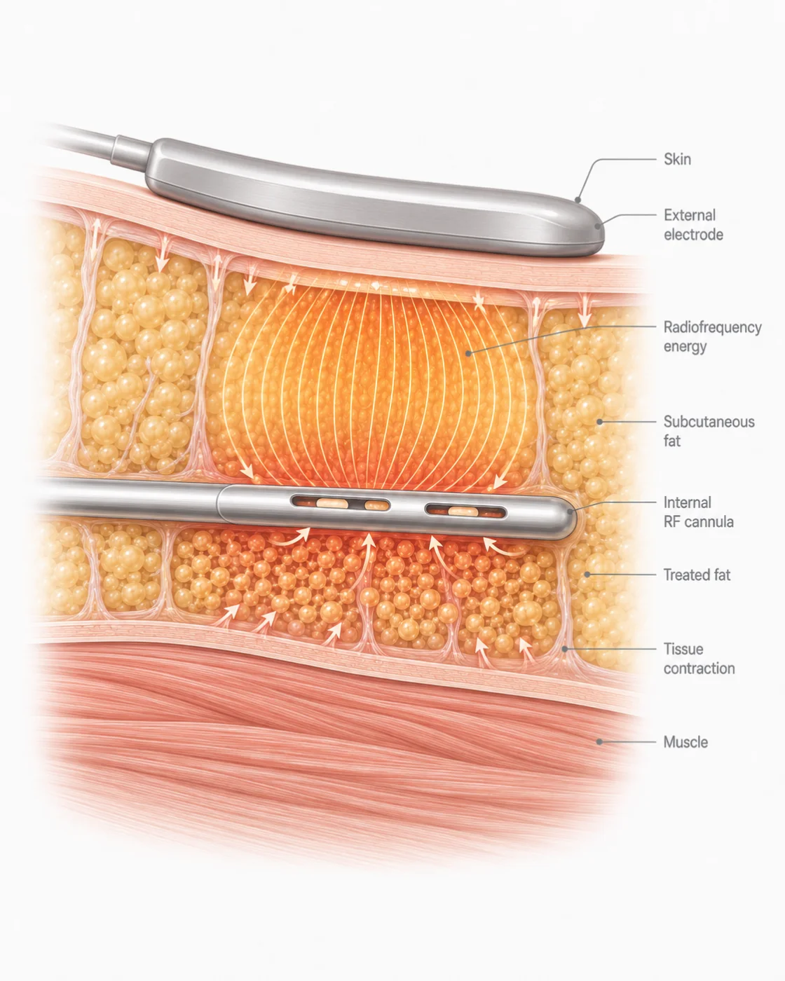 Medical illustration — BODYtite (radiofrequency)
