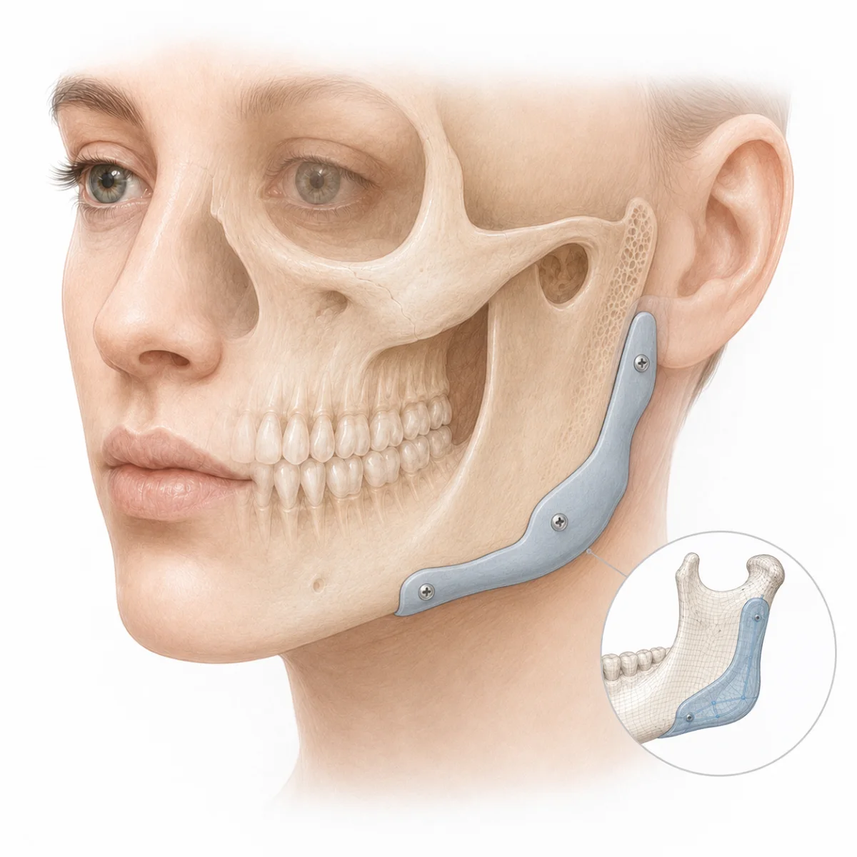 Medical illustration — Patient-specific implant